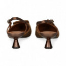 SIN TALON APLIQUE RAFIA BRONCE