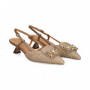 SIN TALON APLIQUE RAFIA BEIGE