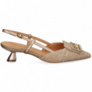 SIN TALON APLIQUE RAFIA BEIGE