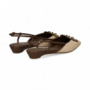 SIN TALON APLIQUE RAFIA BEIGE