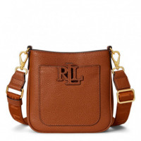 Bandolera Pebbled Leather Small Cameryn  RALPH LAUREN BAGS