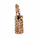 Bolso Mini Shopper Tejido Leopardo  LOLA CASADEMUNT