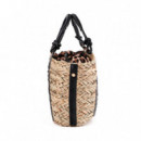 Bolso Mini Capazo Asa Logo Troquelado  LOLA CASADEMUNT