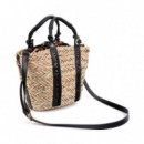 Bolso Mini Capazo Asa Logo Troquelado  LOLA CASADEMUNT