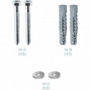 SOPORTE PARED TV MONITOR TOOQ 23-42 35KG BLACK