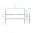 SOPORTE TV MONITOR TOOQ 37-80 45KG BLACK