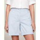Pantalon corto mujer Tommy Hilfiger Co Blend Gmd Chino Short