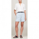 Pantalon corto mujer Tommy Hilfiger Co Blend Gmd Chino Short