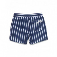 Polo RALPH LAUREN - Slftraveler-mid-trunk - Navy Vertical Wide Stripe - 710975405001/NAVY Vertical Wide Stripe