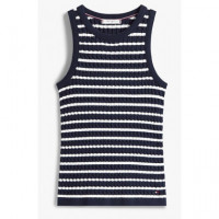 TOMMY HILFIGER - Co Cable Fine Gg Sl Slim Swt - 0BB - F|WW0WW45706/0BB