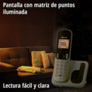 PANASONIC KX-TGC252SPS Teléfono Inalámbrico Duo Gris/negro