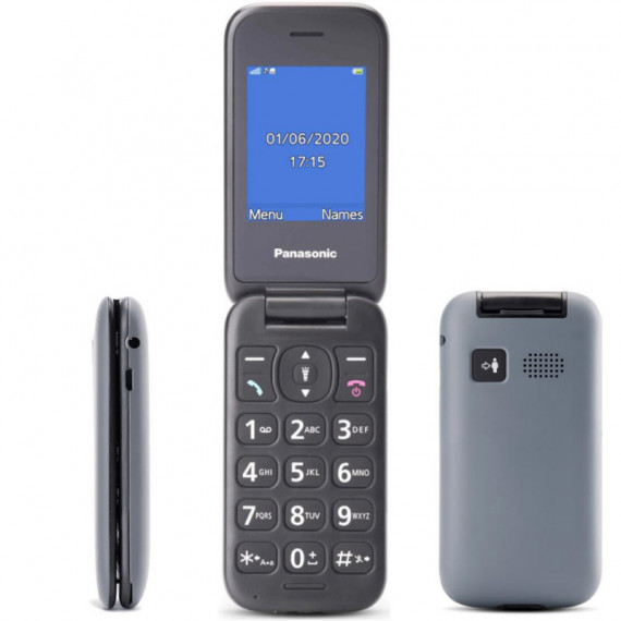 PANASONIC KX-TU400 Móvil para Mayores con Botón Sos Gris