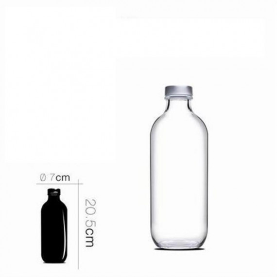 Botella de Cristal Paşabahçe Iconic 0.5 Litros con Tapón de Rosca  PASABAHCE