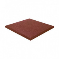 Baldosa de Caucho Antitrauma Artplast 400x400x25mm Color Ladrillo Rojo