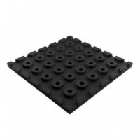 Baldosa de Caucho Antitrauma Artplast 400x400x25mm Negra