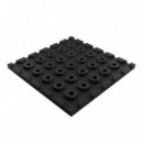 Baldosa de Caucho Antitrauma Artplast 400x400x25mm Negra