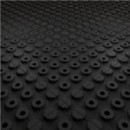 Baldosa de Caucho Antitrauma Artplast 400x400x25mm Negra