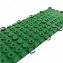 Baldosa de Caucho Antitrauma Artplast Verde 400x400x25mm