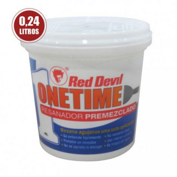 Masilla Onetime RED DEVIL de 0.24 Litros