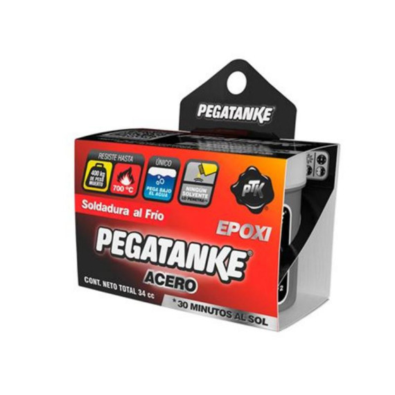PEGATANKE Epóxico Clásico Acero 32G