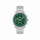 RELOJ PLATEADO E/VERDE