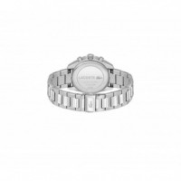 Reloj Plateado E/verde  LACOSTE