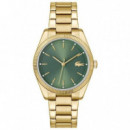 RELOJ DORADO E/VERDE