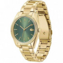 RELOJ DORADO E/VERDE