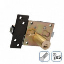 Cerrojo de Seguridad con Perno de Acero y 5 Llaves