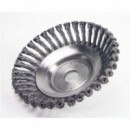 Cepillo de Alambre para Desbrozadora Mader, Diámetro 200MM, Eje 25.4MM  MADER