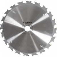 Disco para Desbrozadora MADER de Widia/tungsteno, 20 Dientes Dobles, 255MM