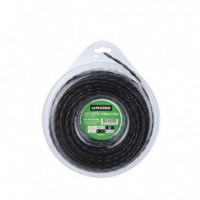 MADER Hilo de Nylon Espiral Silencioso para Desbrozadora 4.5 Mm X 29 Metros