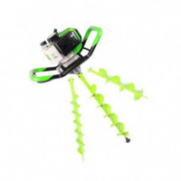 Ahoyador y Taladro de Tierra Saurium 51.2 CC con 3 Brocas