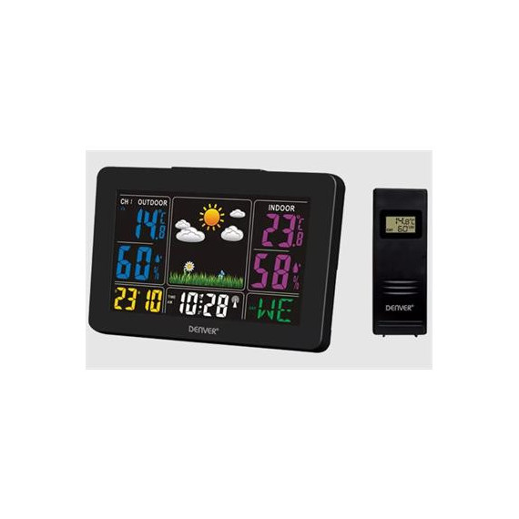 DENVER Estacion Metereologica WS-540 Exterior/Interior Negro