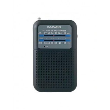 DAEWOO Radio Portatil Analogica Am/fm Negro DW1008
