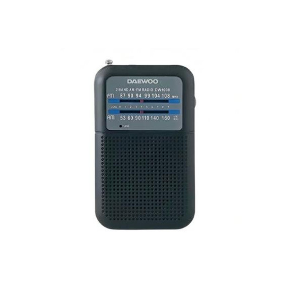 DAEWOO Radio Portatil Analogica Am/fm Negro DW1008