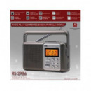 SAMI Radio Portatil Digital Am/fm RS-2986 con Funcion Sleep,despertador,aux In 3W