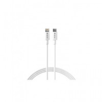 DEVIA Cargador Red Tipo C + Cable Datos Lightning Blanco 20W,3-9-12V.