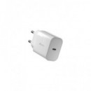 DEVIA Cargador Red Tipo C + Cable Datos Lightning Blanco 20W,3-9-12v.