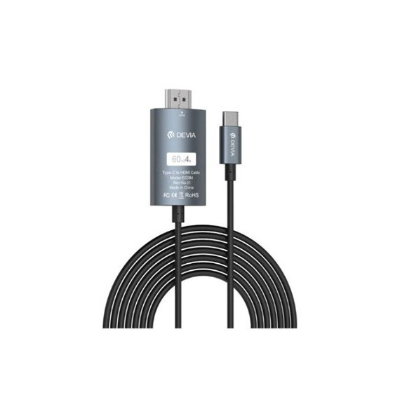 DEVIA Cable Tipo-C a HDMI 2mtrs