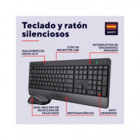 TRUST Teclado+Raton Inalambrico Silencioso TREZO Negro