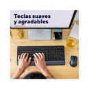 TRUST Teclado+Raton Inalambrico Silencioso TREZO Negro