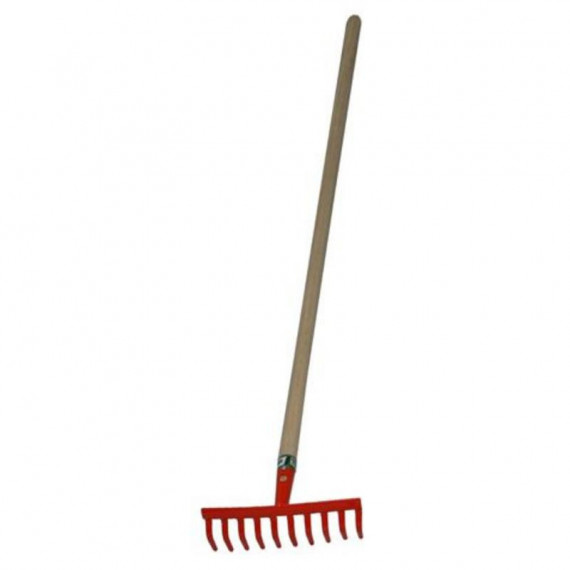 Rastrillo de 10 Dientes con Mango de Madera Mader, 120 Cm  MADER