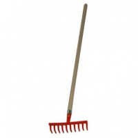 Rastrillo de 10 Dientes con Mango de Madera Mader, 120 Cm  MADER