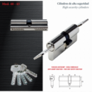 Cilindro De Alta Seguridad 35 X 45 - Modelo 40 - Cromo