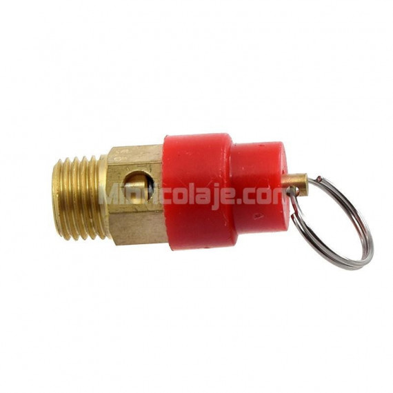 Valvula Seguridad Compresor 8 Bar 1/4 CH25-50-100 AM6S-40S-80S-100S Airmec  AIRMEC REPUESTOS