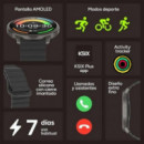 Ksix Core 3 Max Smartwatch, AMOLED 1.73", 7 Días Batería, IP68