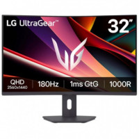 Monitor LG Ultragear 32G600A-B 31.5" Curvo QHD 180 Hz 1 Ms 2XHDMI - Dp Vesa 100X100