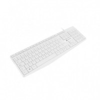 Teclado NATEC Nautilus Slim USB Blanco Layout Español (NKL-1949)