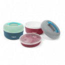 Termo Para Alimentos Thermosport Doble Altura con 4 Compartimentos y 1500ml